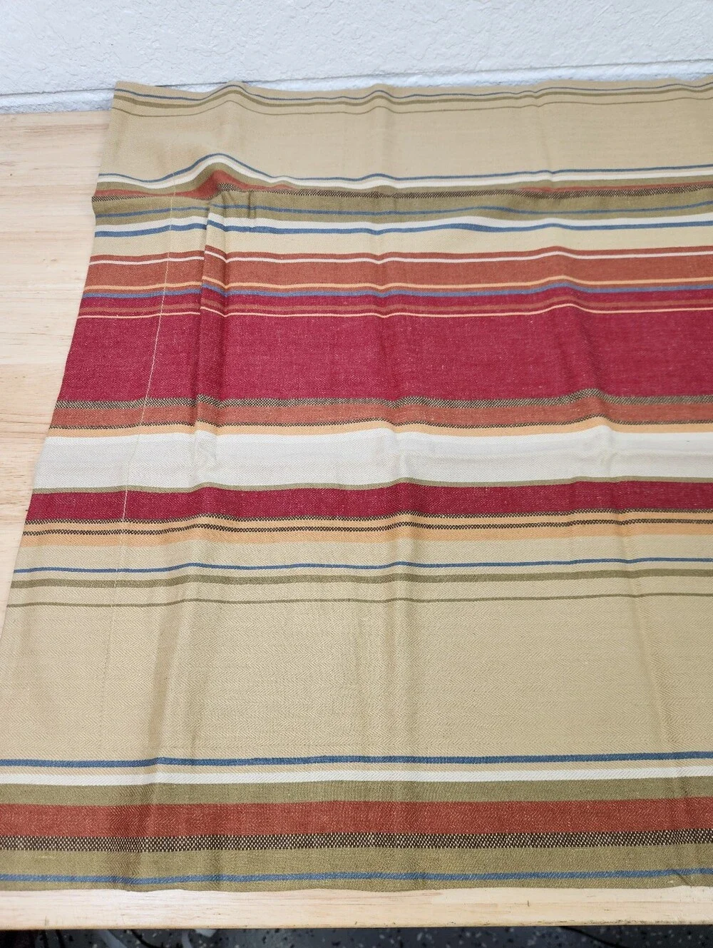 Pottery Barn Serape Linen Blend Standard Sham Set Of 2 French Cottage NOS